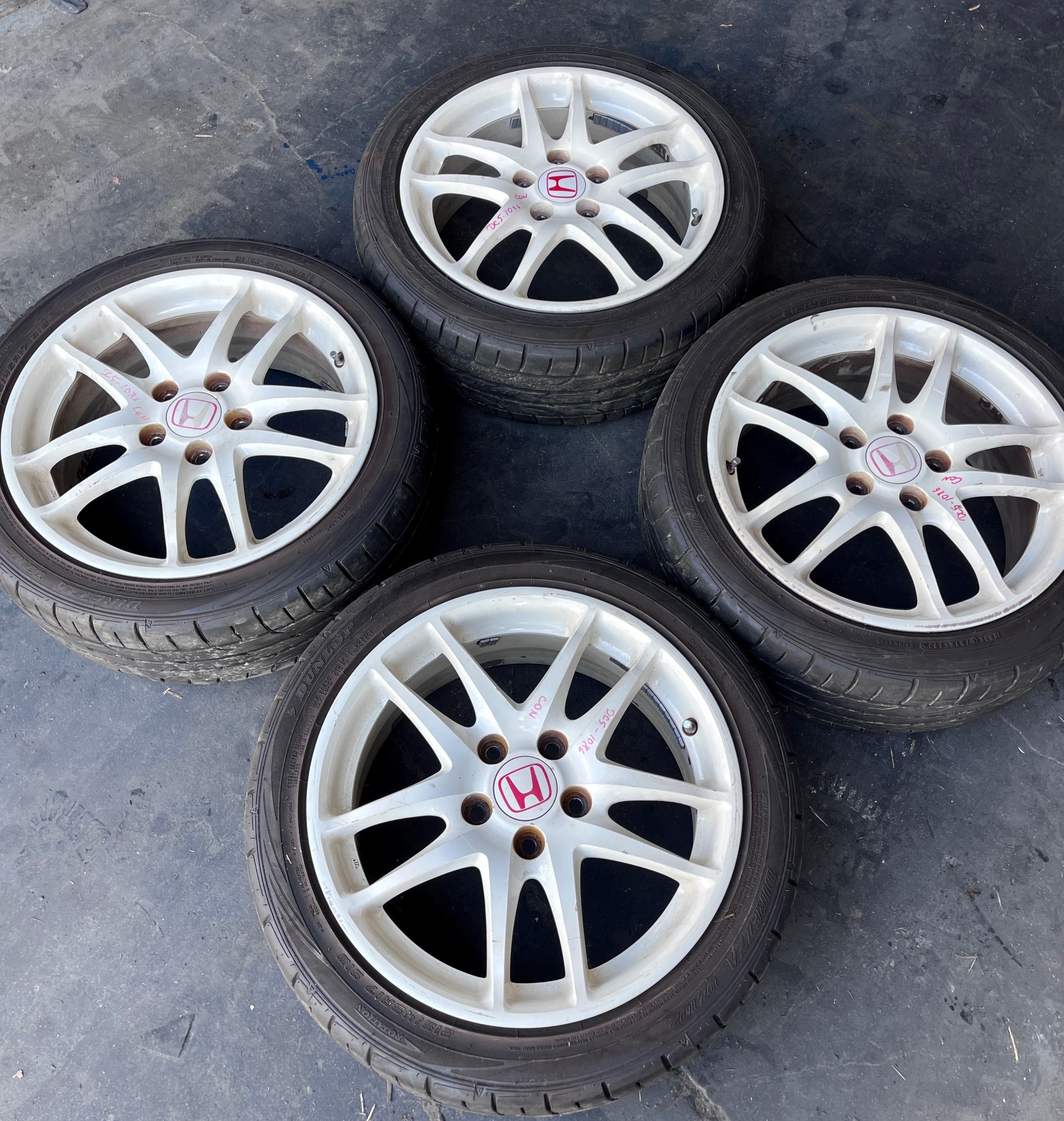 Honda Integra Type R DC5 Genuine OEM Wheels Rims 17x7J +60 5x114.3 set4 White