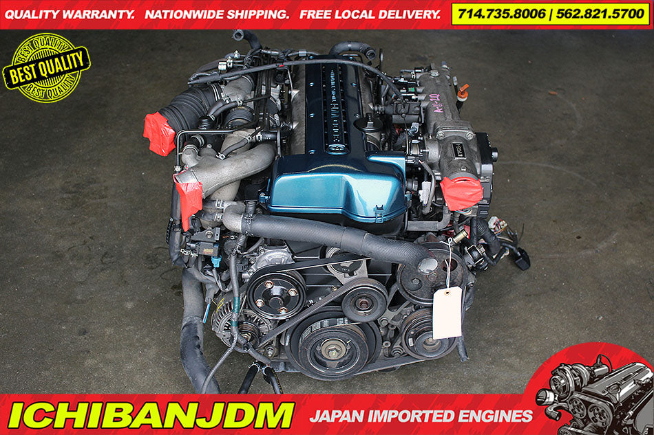 JDM TOYOTA 2JZGTE VVTi TWIN TURBO ENGINE ARISTO SUPRA 2JZ MOTOR TRANS WIRING ECU
