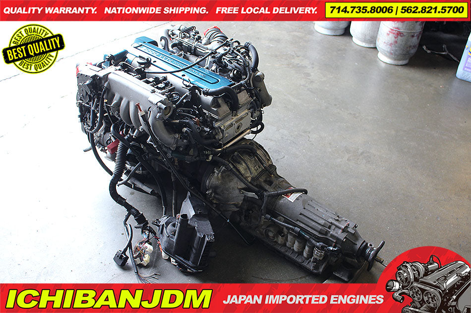 JDM TOYOTA 2JZGTE VVTi TWIN TURBO ENGINE ARISTO SUPRA 2JZ MOTOR TRANS WIRING ECU