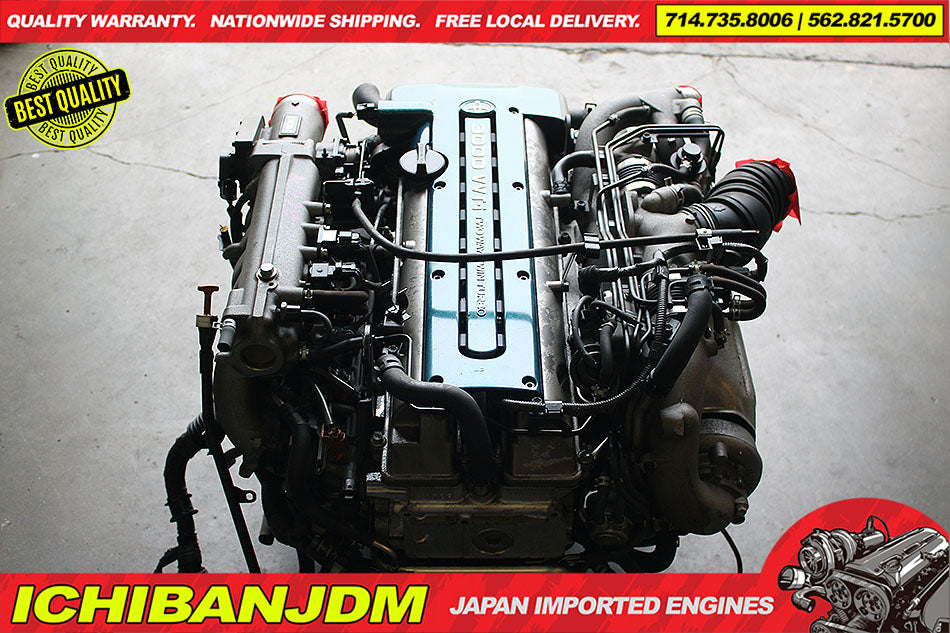 JDM TOYOTA 2JZGTE VVTi TWIN TURBO ENGINE ARISTO SUPRA 2JZ MOTOR TRANS WIRING ECU