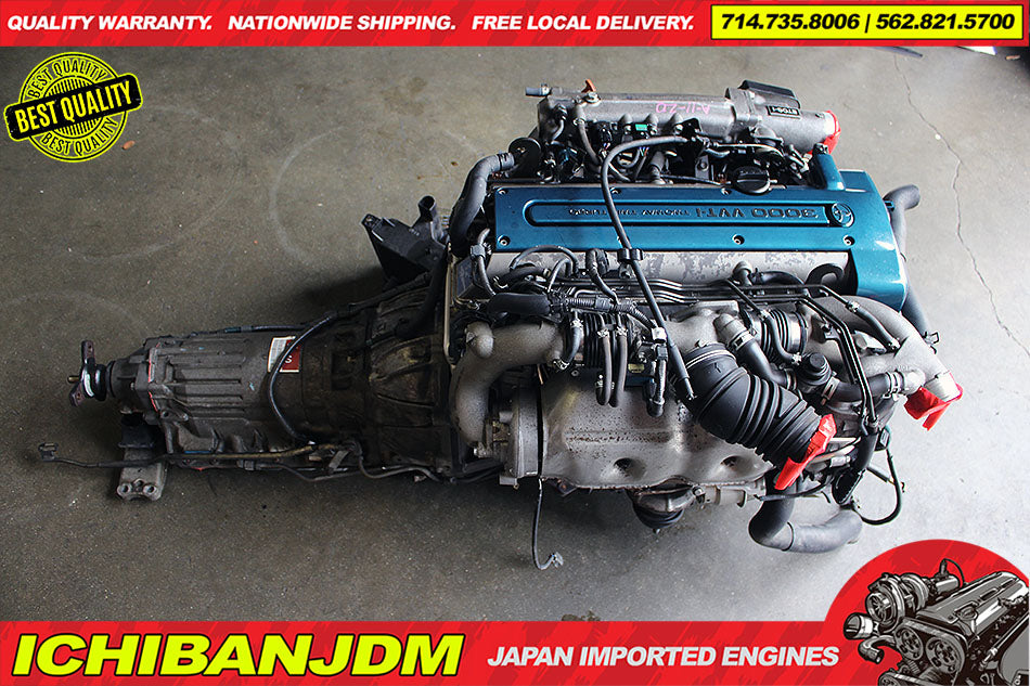 JDM TOYOTA 2JZGTE VVTi TWIN TURBO ENGINE ARISTO SUPRA 2JZ MOTOR TRANS WIRING ECU